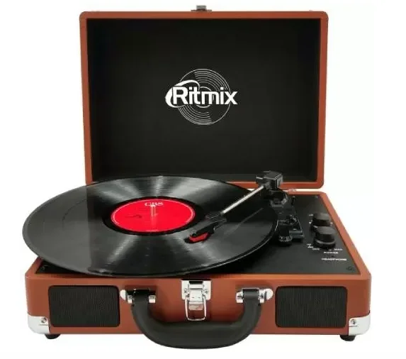 Проигрыватель виниловый RITMIX LP-160B Brown
