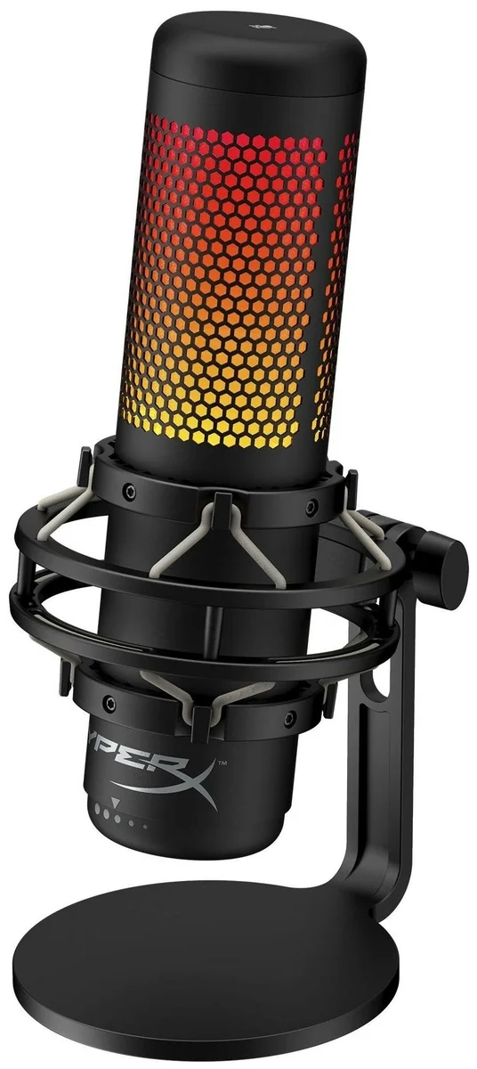 Фото Микрофон HyperX HMIQ1S-XX-RG/G Quadcast S на подставке Фото Микрофон HyperX HMIQ1S-XX-RG/G Quadcast S на подставке