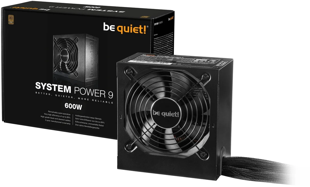 Фотография Блок питания Bequiet! System Power 9 600W S9-600W BN247