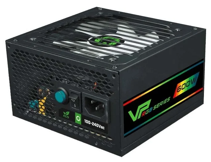 Фото Блок питания GAMEMAX VP-600-M-RGB с кабелем