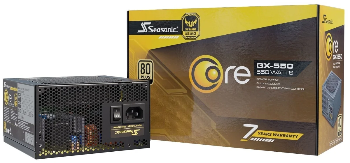 Блок питания ATX Seasonic Core GX-550 SSR-550LX 550W 80plus Gold Казахстан Блок питания ATX Seasonic Core GX-550 SSR-550LX 550W 80plus Gold Казахстан