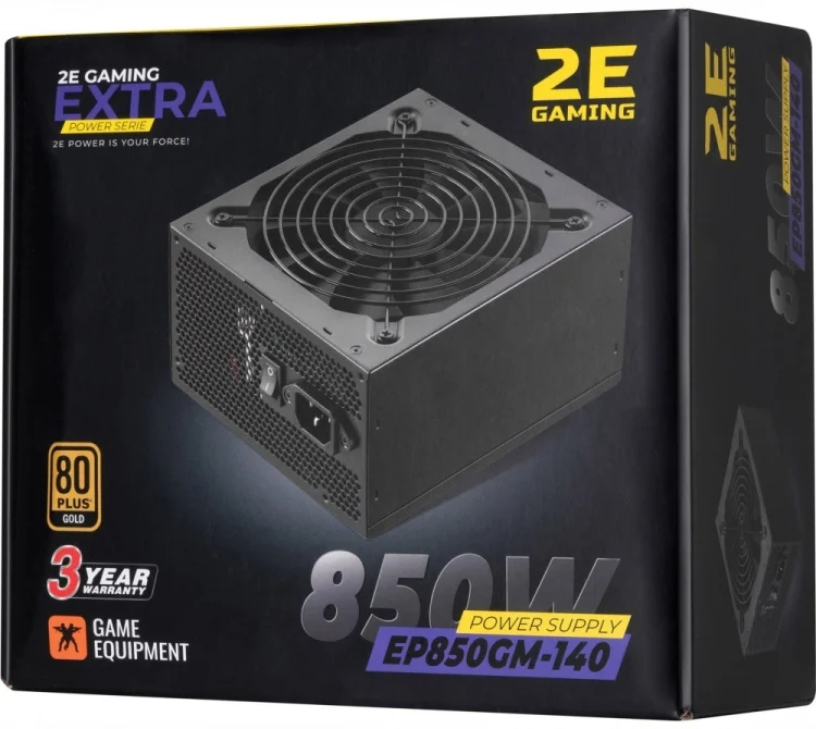 Купить Блок питания 2E GAMING EXTRA POWER (850W) 2E-EP850GM-140 Купить Блок питания 2E GAMING EXTRA POWER (850W) 2E-EP850GM-140