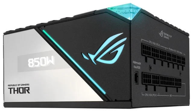 Фотография Блок питания ASUS ROG-THOR-850P2-GAMING Фотография Блок питания ASUS ROG-THOR-850P2-GAMING