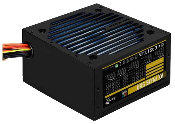 Фото Блок питания AEROCOOL VX PLUS 550 RGB Фото Блок питания AEROCOOL VX PLUS 550 RGB