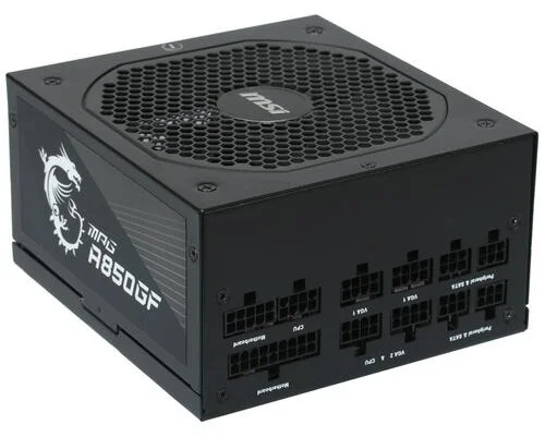 Фото Блок питания MSI MPG A850GF, 850W, Active PFC, 80+ Gold Фото Блок питания MSI MPG A850GF, 850W, Active PFC, 80+ Gold