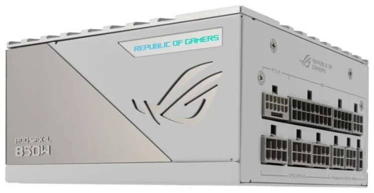 Фотография Блок питания ASUS ROG Loki 850P White SFX-L Gaming (90YE00N2-B0NA00)