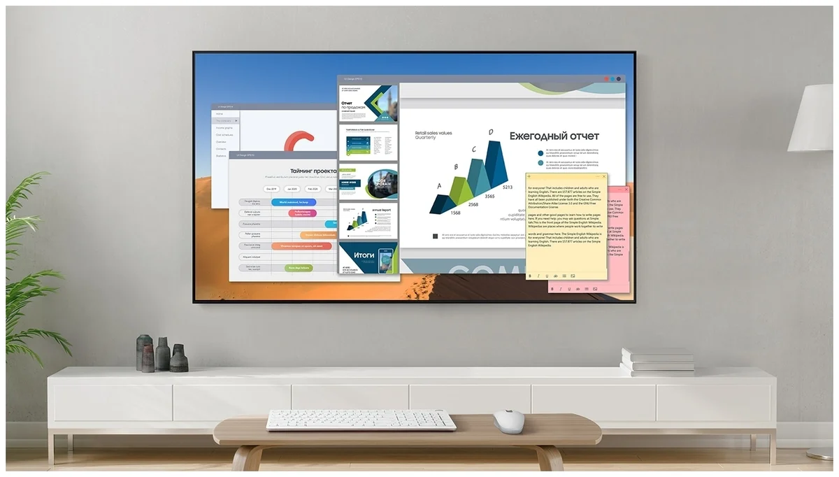 LED телевизор SAMSUNG UE55TU7090UXCE Smart 4K UHD Казахстан