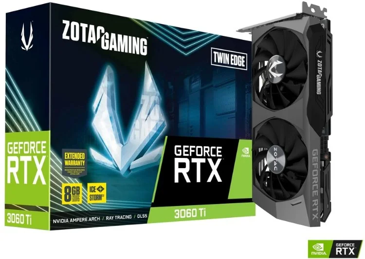 Видеокарта ZOTAC RTX3060 Ti Twin Edge (ZT-A30610H-10MLHR)