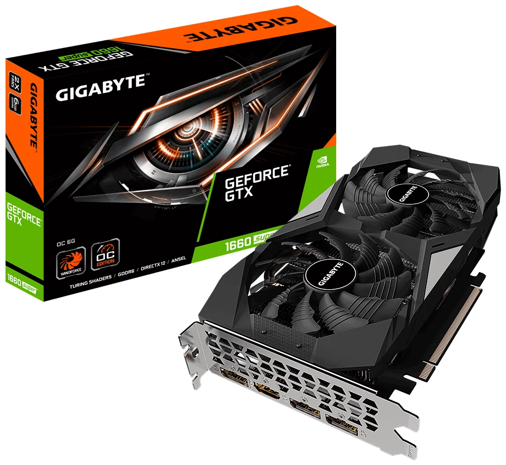 Видеокарта GIGABYTE GTX1660 SUPER OC 6G (GV-N166SOC-6GD) заказать