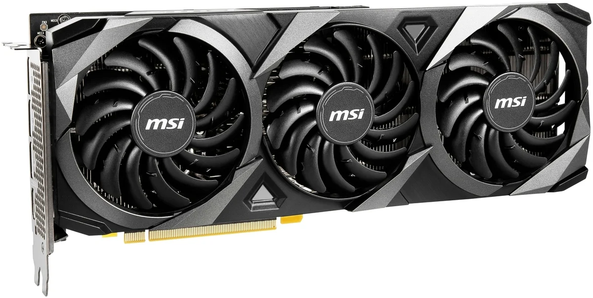 Фотография Видеокарта MSI GeForce RTX3060 Ti VENTUS 3X 8G (RTX 3060 Ti VENTUS 3X 8G OC LHR)