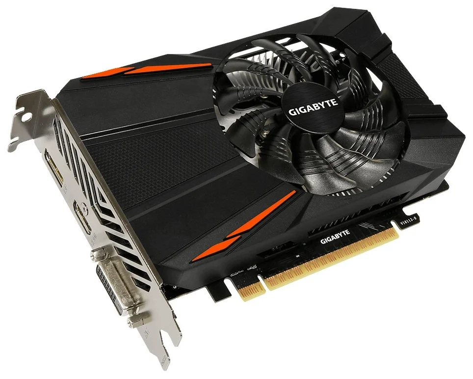Фото Видеокарта GIGABYTE GeForce GTX1050 Ti OC 4Gb GDDR5 128bit (GV-N105TD5-4GD)