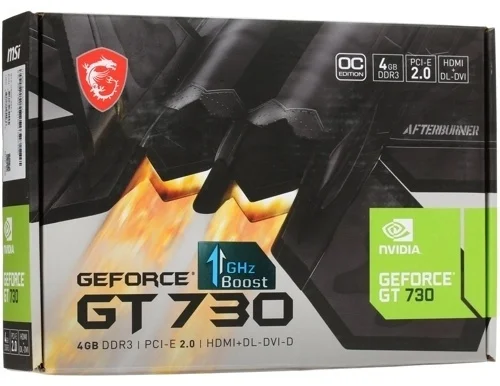 Видеокарта MSI GT 730 (N730K-4GD3/OCV1) заказать Видеокарта MSI GT 730 (N730K-4GD3/OCV1) заказать