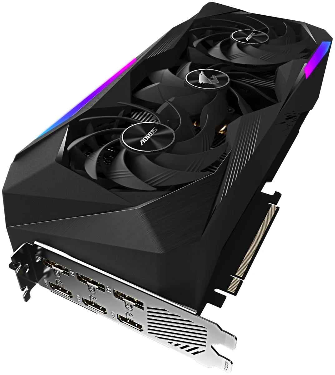 Картинка Видеокарта GIGABYTE RTX3070Ti AORUS MASTER 8G (GV-N307TAORUS M-8GD)