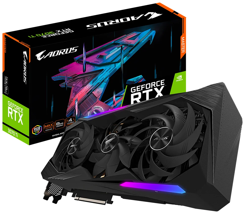 Видеокарта GIGABYTE RTX3070Ti AORUS MASTER 8G (GV-N307TAORUS M-8GD) Казахстан