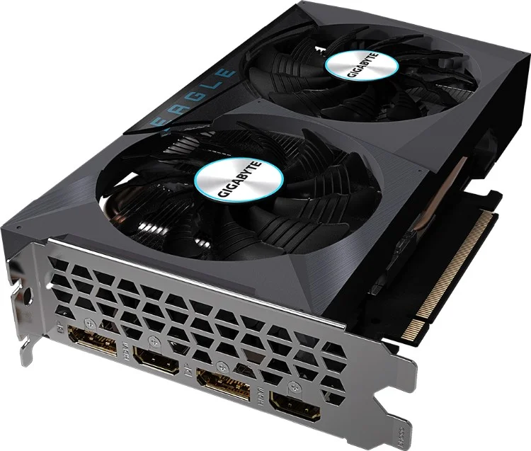 Фотография Видеокарта GIGABYTE (GV-N3050EAGLE OC-8GD) RTX3050 EAGLE OC 8G
