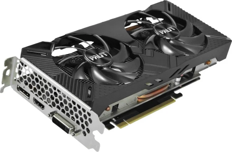Фотография Видеокарта PALIT RTX2060 Dual 6GB GDDR6 NE62060018J9-1160A-1 BOX