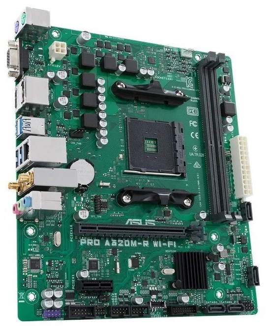 Картинка Материнская плата ASUS PRO A320M-R Wi-Fi