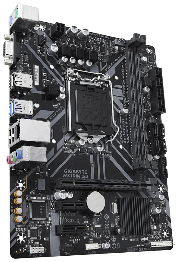 Фото Материнская плата GIGABYTE H310M S2 (4719331803780)