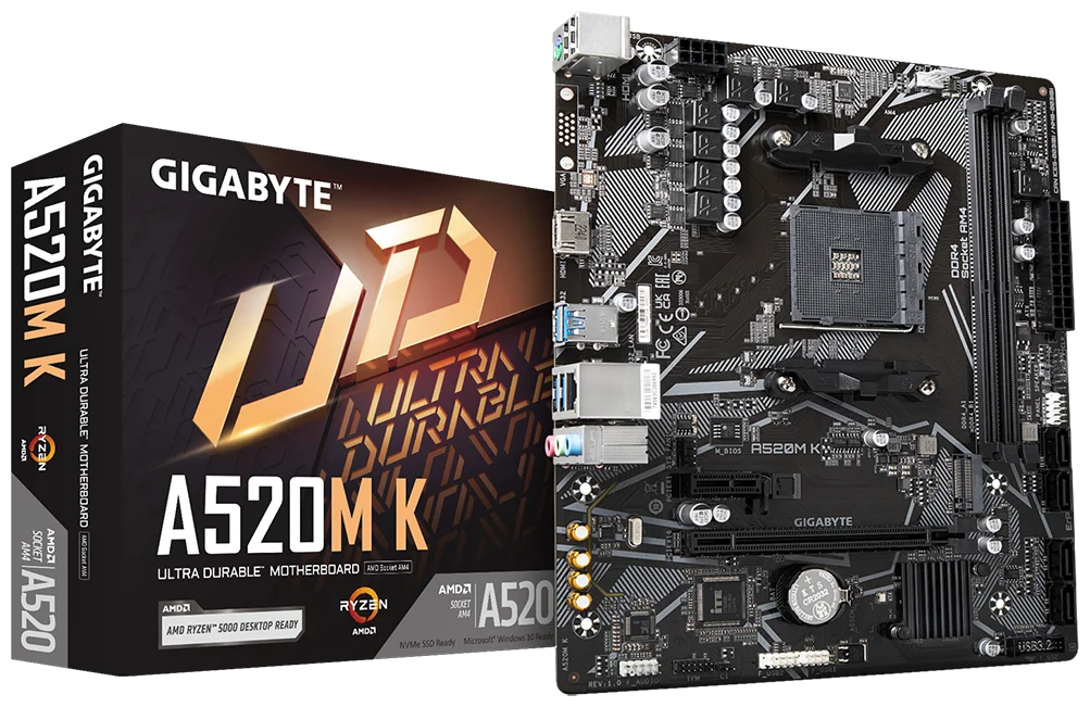 Купить Материнская плата GIGABYTE A520M K DDR4