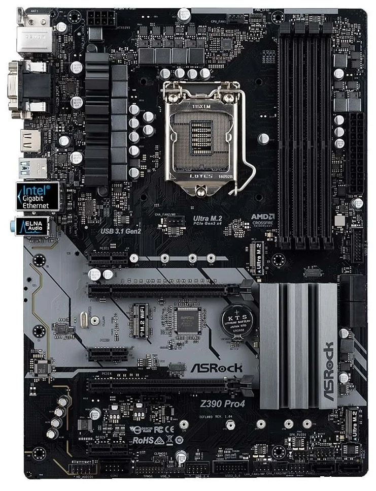 Материнская плата ASRock Z390 PRO4 (4717677336733)