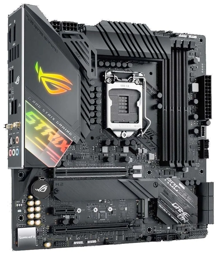 Фотография Материнская плата ASUS ROG STRIX Z490-G GAMING (WI-FI) Фотография Материнская плата ASUS ROG STRIX Z490-G GAMING (WI-FI)