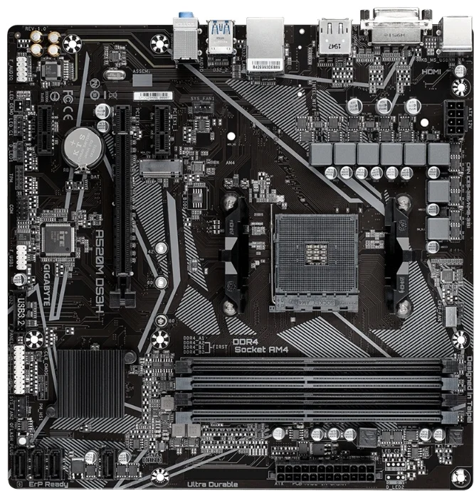 Фотография Материнская плата GIGABYTE GA-A520M-DS3H