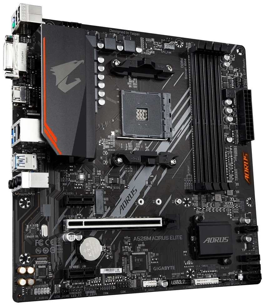 Фото Материнская плата GIGABYTE A520M AORUS ELITE