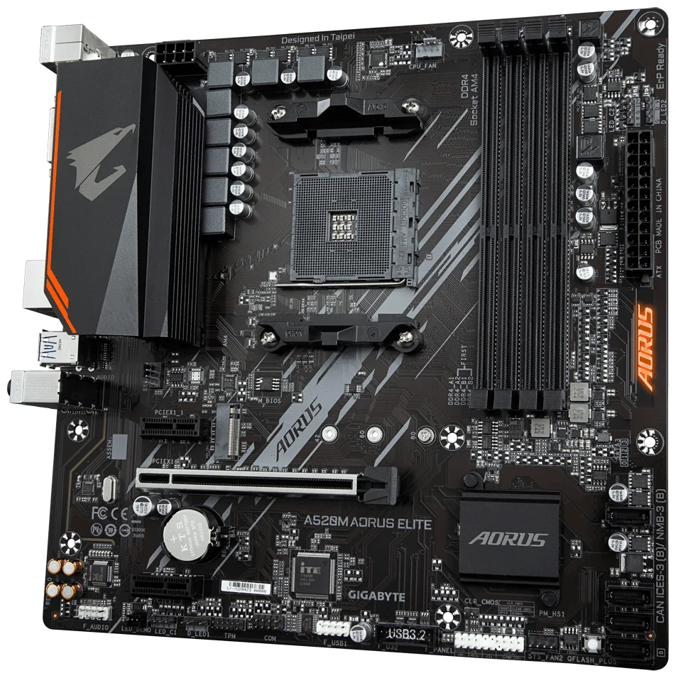 Фотография Материнская плата GIGABYTE A520M AORUS ELITE