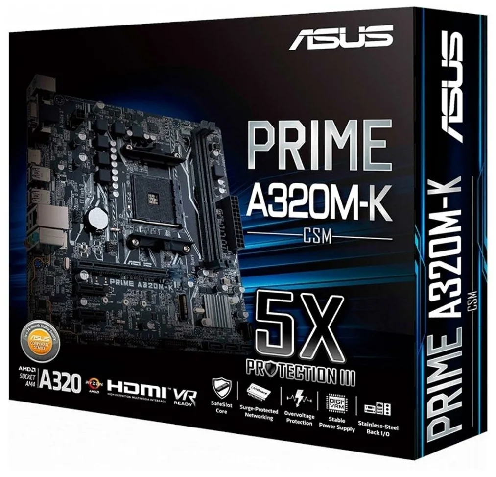 Купить Материнская плата ASUS PRIME A320M-K/CSM