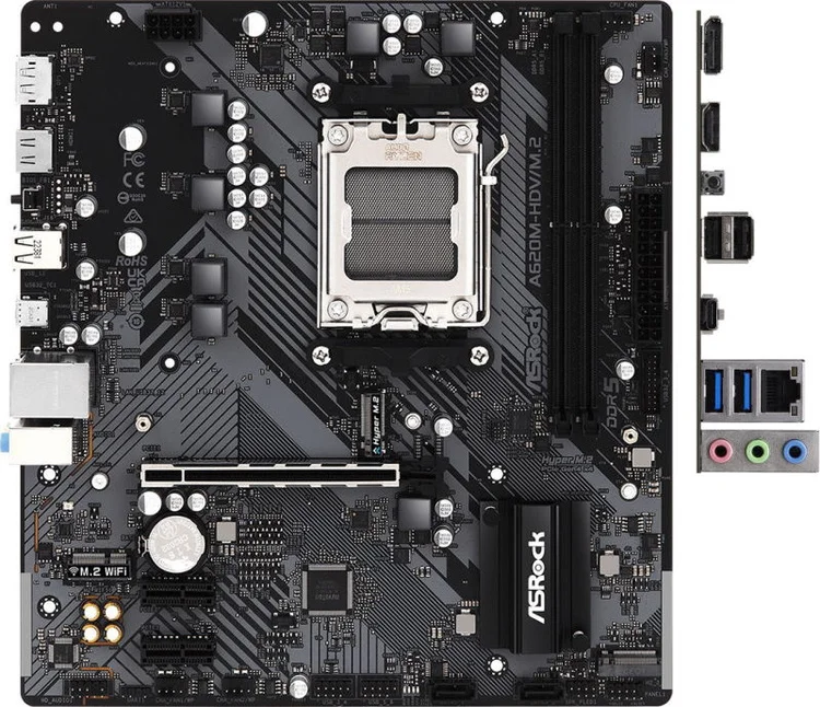 Фото Материнская плата ASRock A620M-HDV/M.2 AM5 2xDDR5