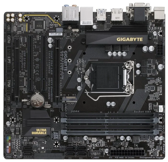 Материнская плата GIGABYTE GA-B250M-D3H