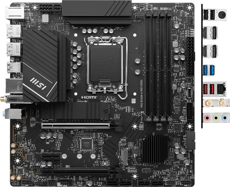 Фото Материнская плата MSI PRO B760M-A WIFI DDR4