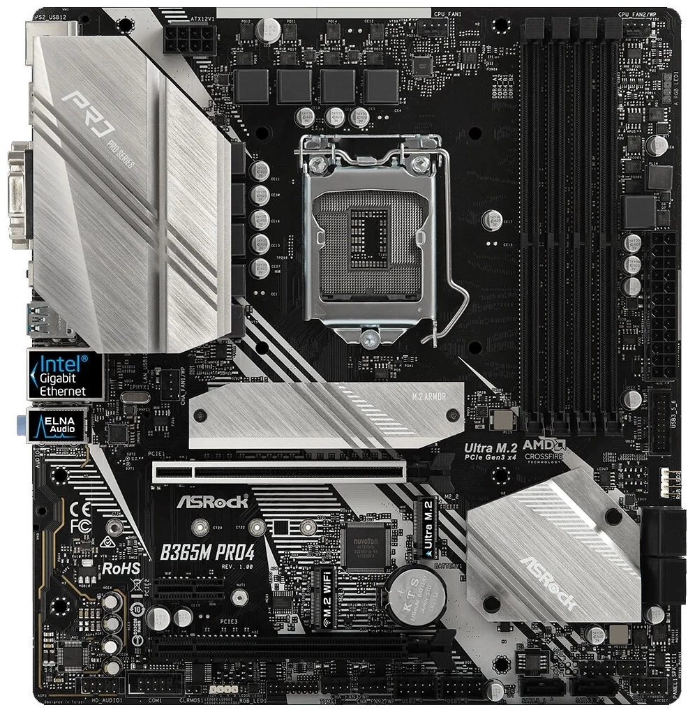 Материнская плата ASRock B365M PRO4 (4717677338027)