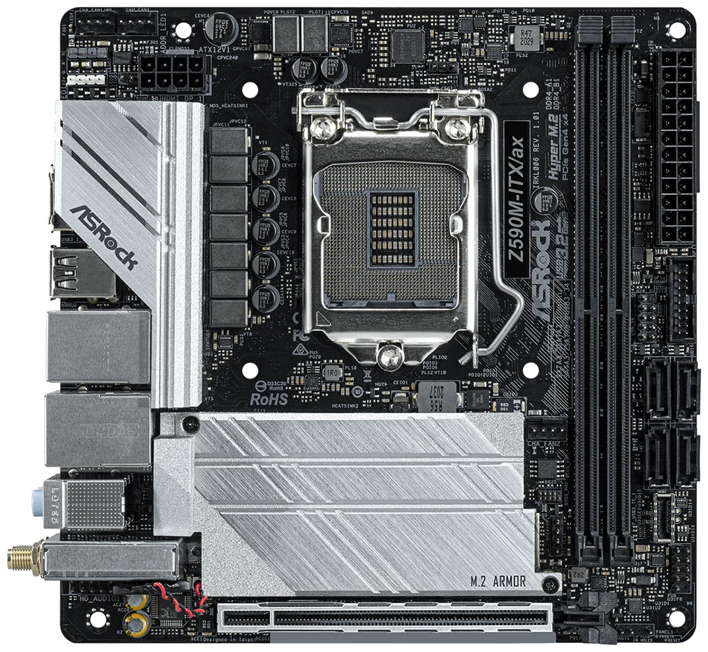 Материнская плата ASRock Z590M-ITX/ax