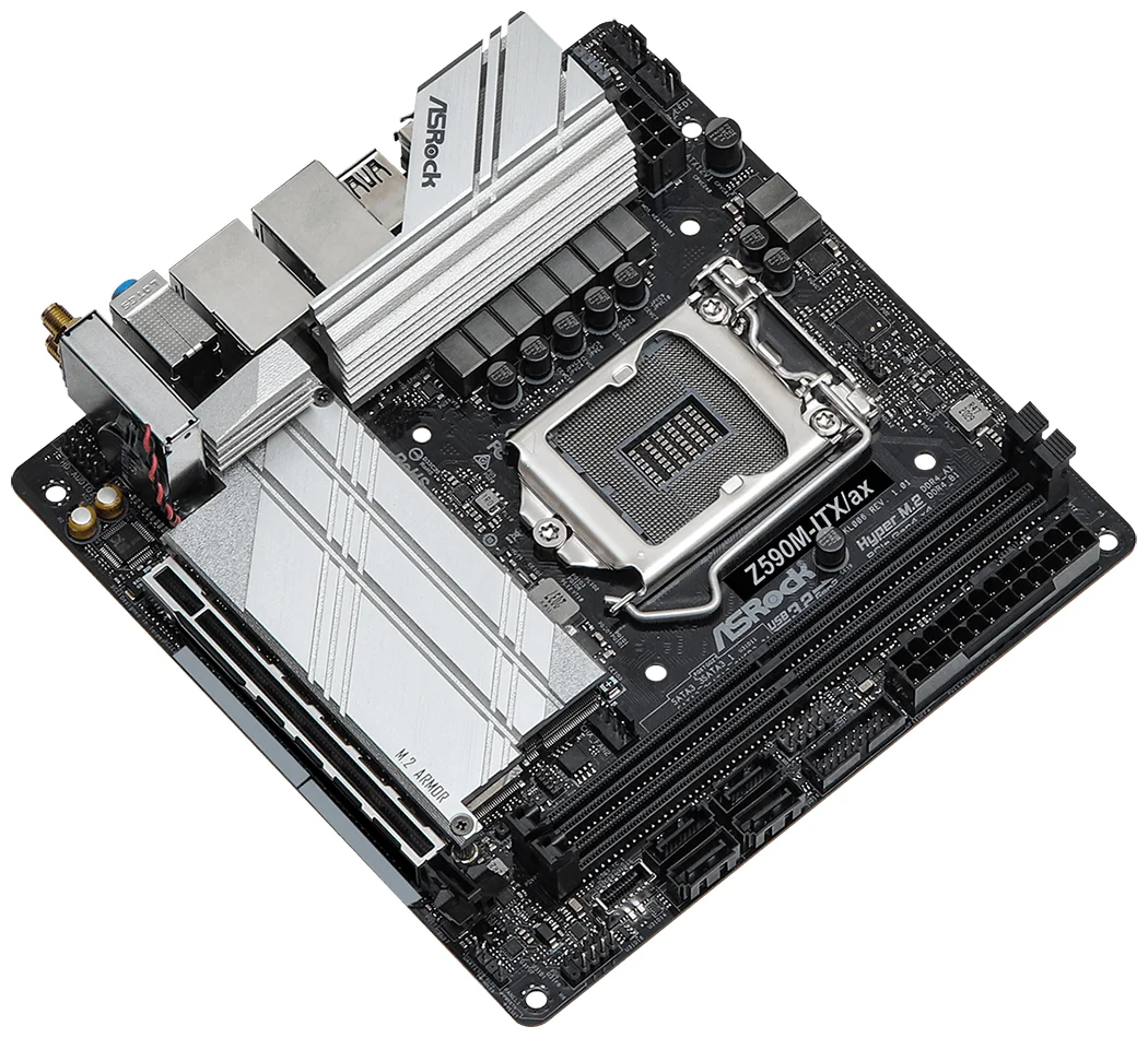 Фото Материнская плата ASRock Z590M-ITX/ax