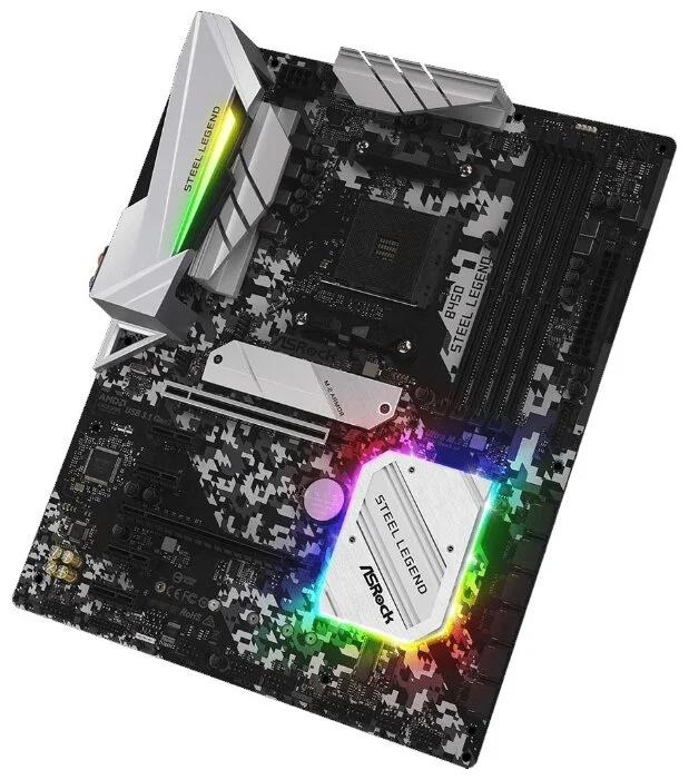 Фото Материнская плата ASRock B450 STEEL LEGEND (4717677338065)