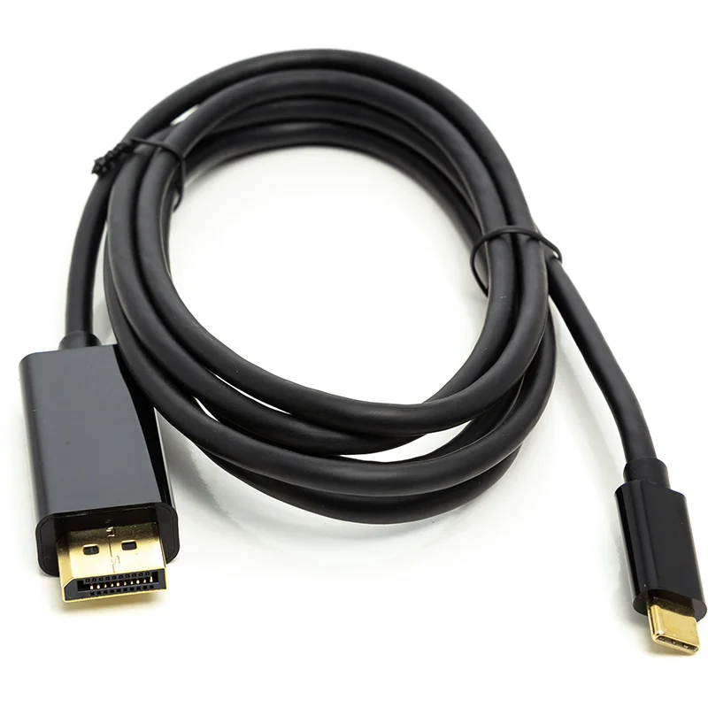 Фото Кабель PowerPlant USB Type-C 3.1 Thunderbolt 3 (M) - DisplayPort (M), 4K, 1.8 м CA911844