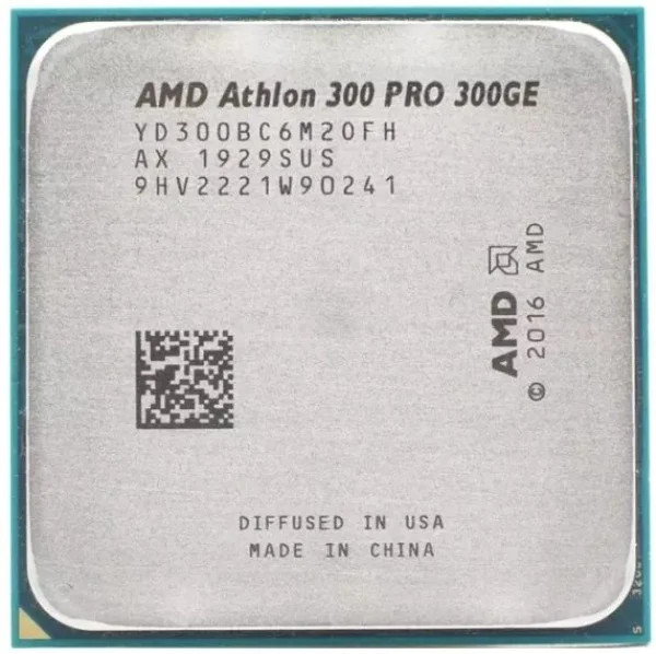 Фото Процессор AMD Athlon PRO 300GE 3.4GHz (Picasso) 2C YD300BC6M2OFH 4MB L3 35W AM4 oem Фото Процессор AMD Athlon PRO 300GE 3.4GHz (Picasso) 2C YD300BC6M2OFH 4MB L3 35W AM4 oem