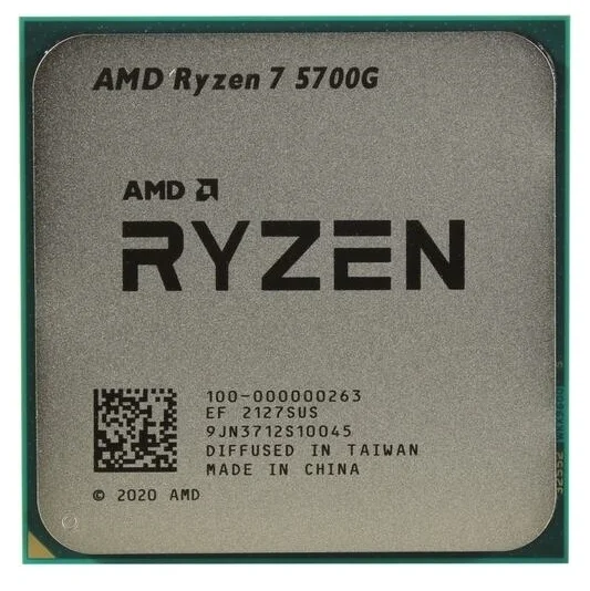 Картинка Процессор AMD Ryzen 7 5700G 3.8GHz (Cezanne 4.6) 8C/16T (100-000000263) 4/16MB Vega8 65W AM4 oem Картинка Процессор AMD Ryzen 7 5700G 3.8GHz (Cezanne 4.6) 8C/16T (100-000000263) 4/16MB Vega8 65W AM4 oem