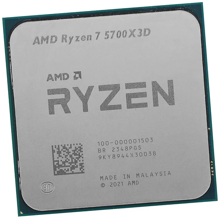 Процессор AMD Ryzen 7 5700X3D 3,0Гц (4,1ГГц Turbo) AM4 7nm 8/12/L2 4Mb L3 96Mb 105W (100-000001503) OEM