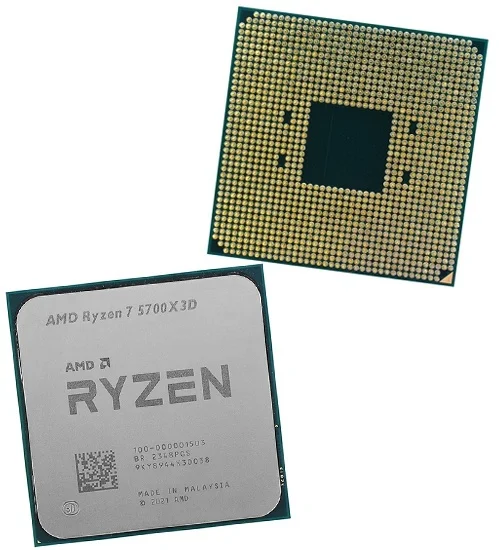 Фото Процессор AMD Ryzen 7 5700X3D 3,0Гц (4,1ГГц Turbo) AM4 7nm 8/12/L2 4Mb L3 96Mb 105W (100-000001503) OEM