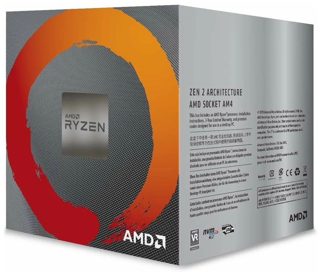 Картинка Процессор AMD AM4 Ryzen 5 3600X Картинка Процессор AMD AM4 Ryzen 5 3600X