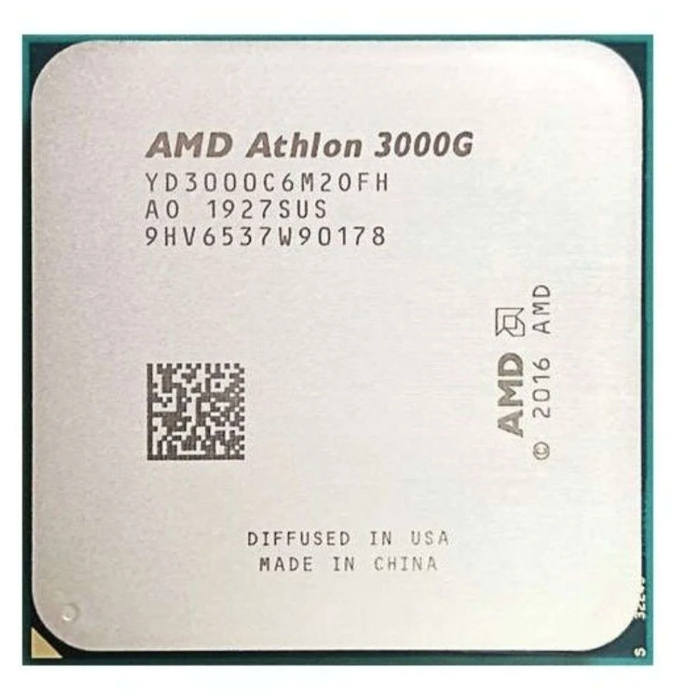 Фото Процессор AMD Athlon 3000G Radeon Vega 3 Graphics 35W OEM (YD3000C6M2OFH) Фото Процессор AMD Athlon 3000G Radeon Vega 3 Graphics 35W OEM (YD3000C6M2OFH)