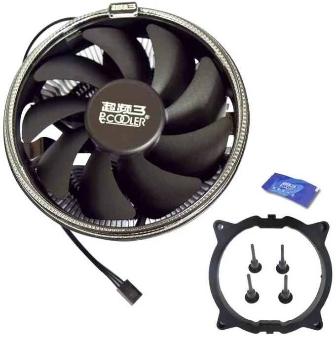Цена Кулер для процессора PCCooler for S1200/115x/775/AMD E126MB 1000-1800rpm 92W Blue LED
