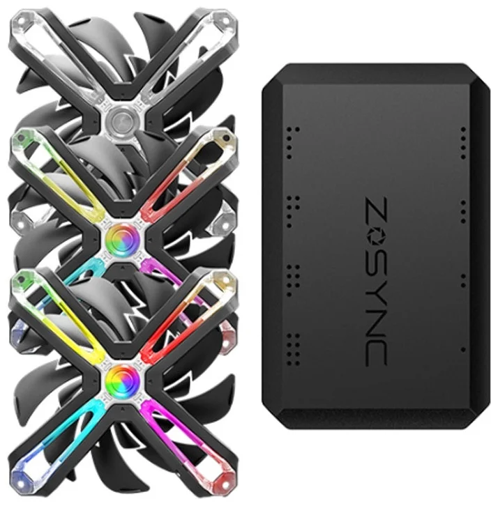 Картинка Комплект корпусных вентиляторов ZALMAN SF120A3 3in1 ARGB (ZM-SF120A3)