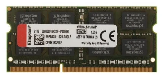 Фото Оперативная память KINGSTON KVR16LS11/8WP