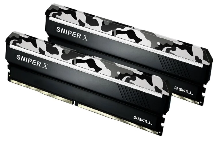 Картинка Оперативная память G.SKILL Sniper X F4-3600C19Q-32GSXWB (4x8GB) 19-20-20-40urban camo Картинка Оперативная память G.SKILL Sniper X F4-3600C19Q-32GSXWB (4x8GB) 19-20-20-40urban camo