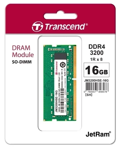 Фото Оперативная память TRANSCEND JM3200HSE-16G