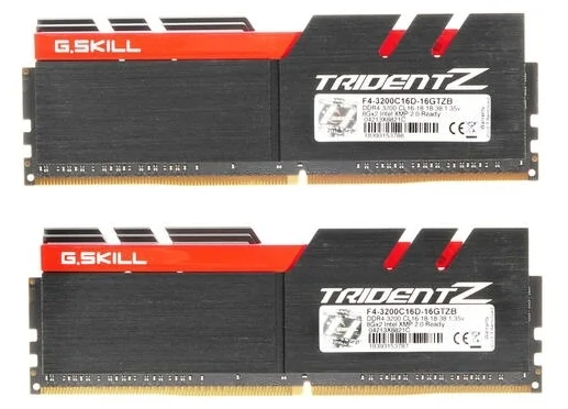 Фото Оперативная память G.SKILL Trident Z F4-3200C16D-16GTZB (2x8GB) 16-18-18-38