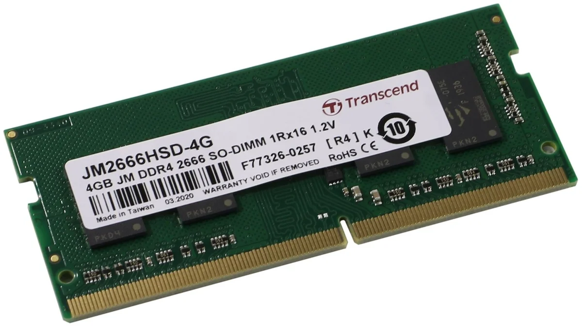 Фото Оперативная память TRANSCEND JM2666HSD-4G